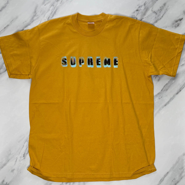 Supreme Stencil Tee Mustard - Kicks Collective PA - Supreme - SUPREME-IGSPZ4NS - Apparel - XL - Brand New - No Box