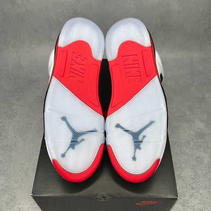 Jordan 5 Retro Fire Red Black Tongue (2025)