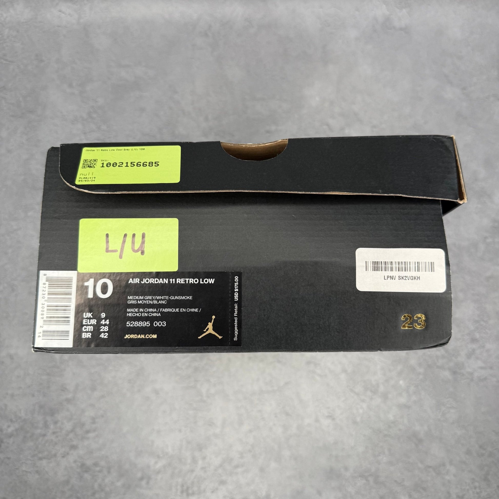 Jordan 11 Retro Low Cool Grey *pre - owned* SIZE 11 - Kicks Collective PA - Jordan - 528895-003 - Men's Shoes - 11M/12.5W - Pre - Owned