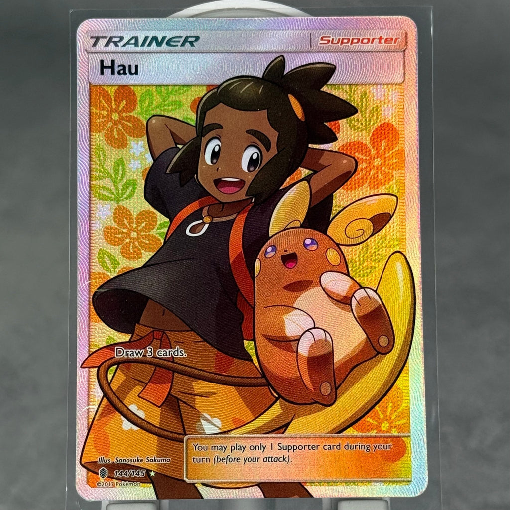 Hau 144/145 (Full Art) - SM - Guardians Rising (SM02) - Kicks Collective PA - POKEMON - POKEMON SINGLES - Accessories - OS - Brand New - No Box