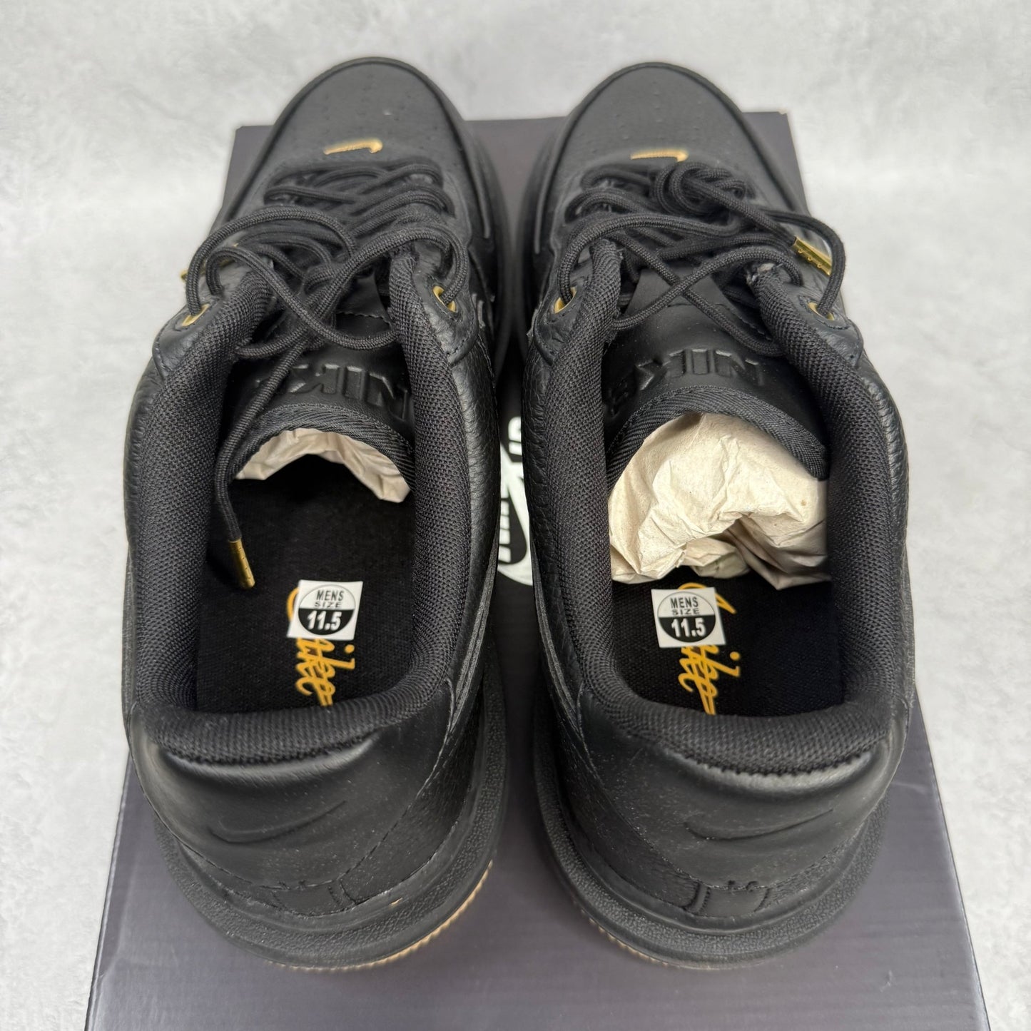 Nike Air Force 1 Low Luxe Black Gum - Kicks Collective PA - Nike - DB4109 - 001 - Men's Shoes - 11.5M/13W - Brand New