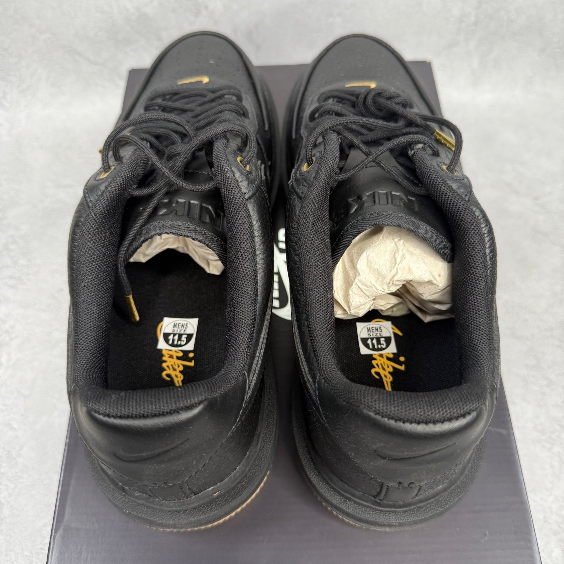 Nike Air Force 1 Low Luxe Black Gum - Kicks Collective PA - Nike - DB4109 - 001 - Men's Shoes - 11.5M/13W - Brand New