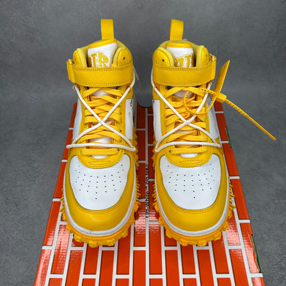 Nike Air Force 1 Mid SP Off-White Varsity Maize *pre-owned* SIZE 11