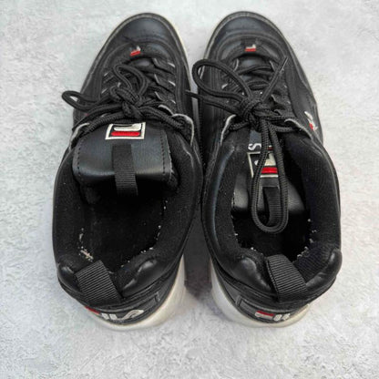 Fila Disruptor II Premium Black *pre-owned* SIZE 6.5Y