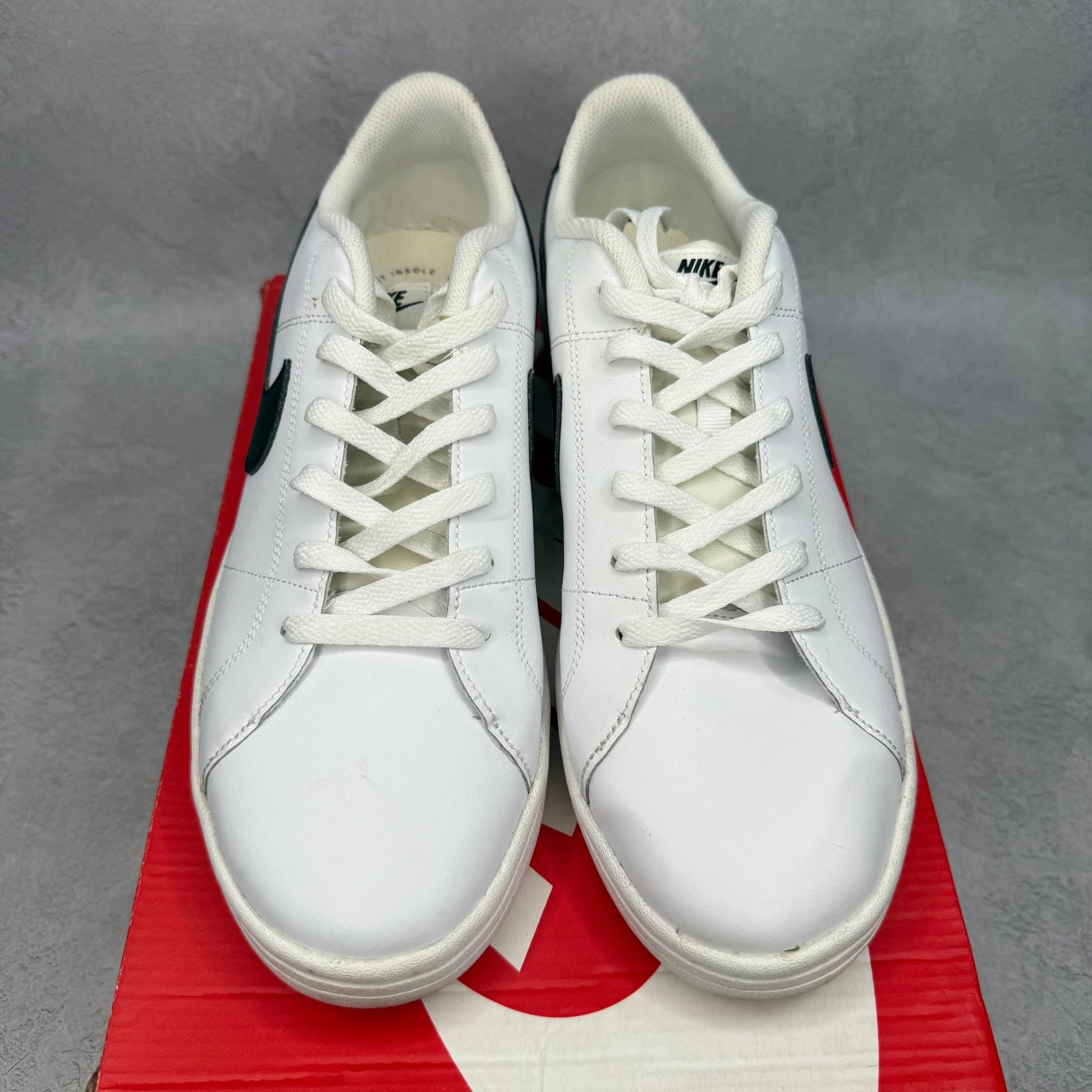 Nike Court Royale 2 Low White Black *pre - owned* SIZE 11.5 - Kicks Collective PA - Nike - CQ9246-100 - Men's Shoes - 11.5M/13W - Pre - Owned