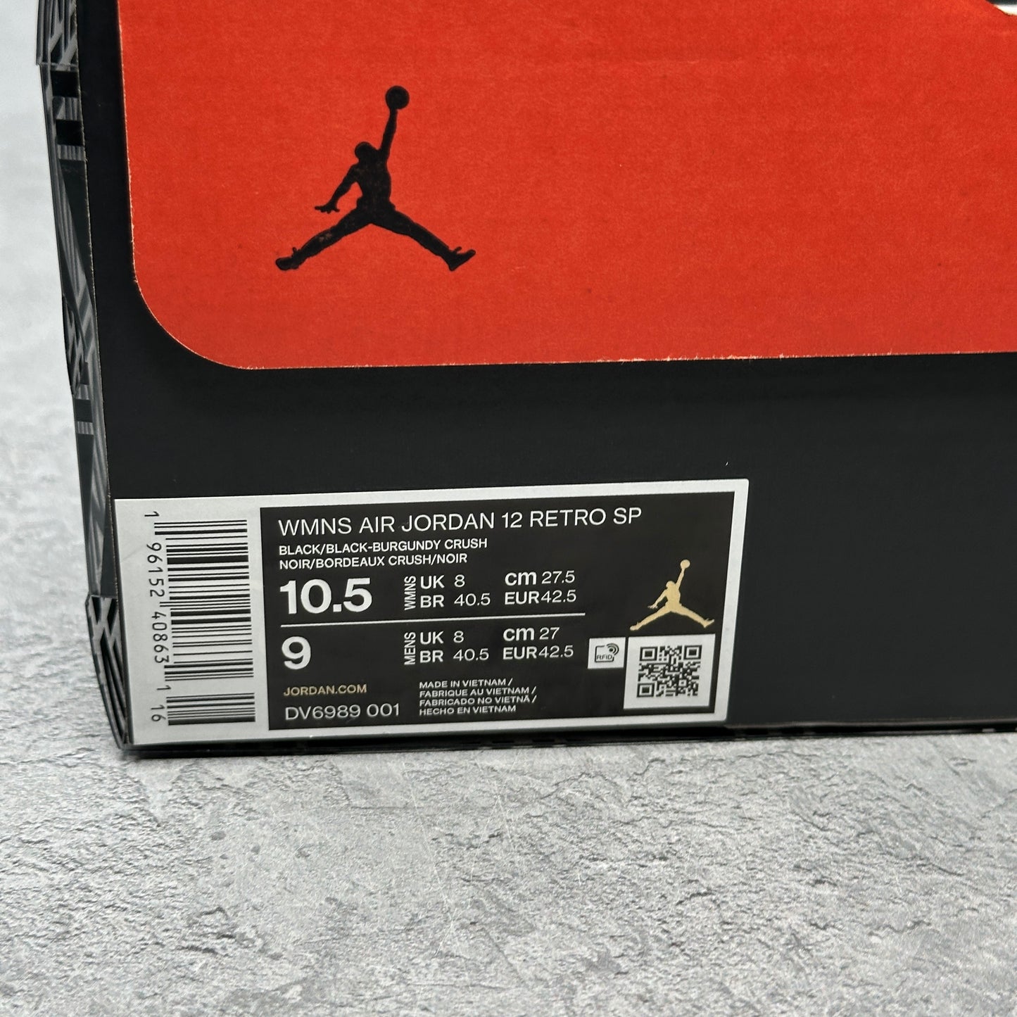 Jordan 12 Retro SP A Ma Maniére Black (Women's)