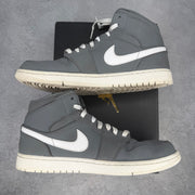 Jordan 1 Mid Cool Grey/White *pre-owned* SIZE 11