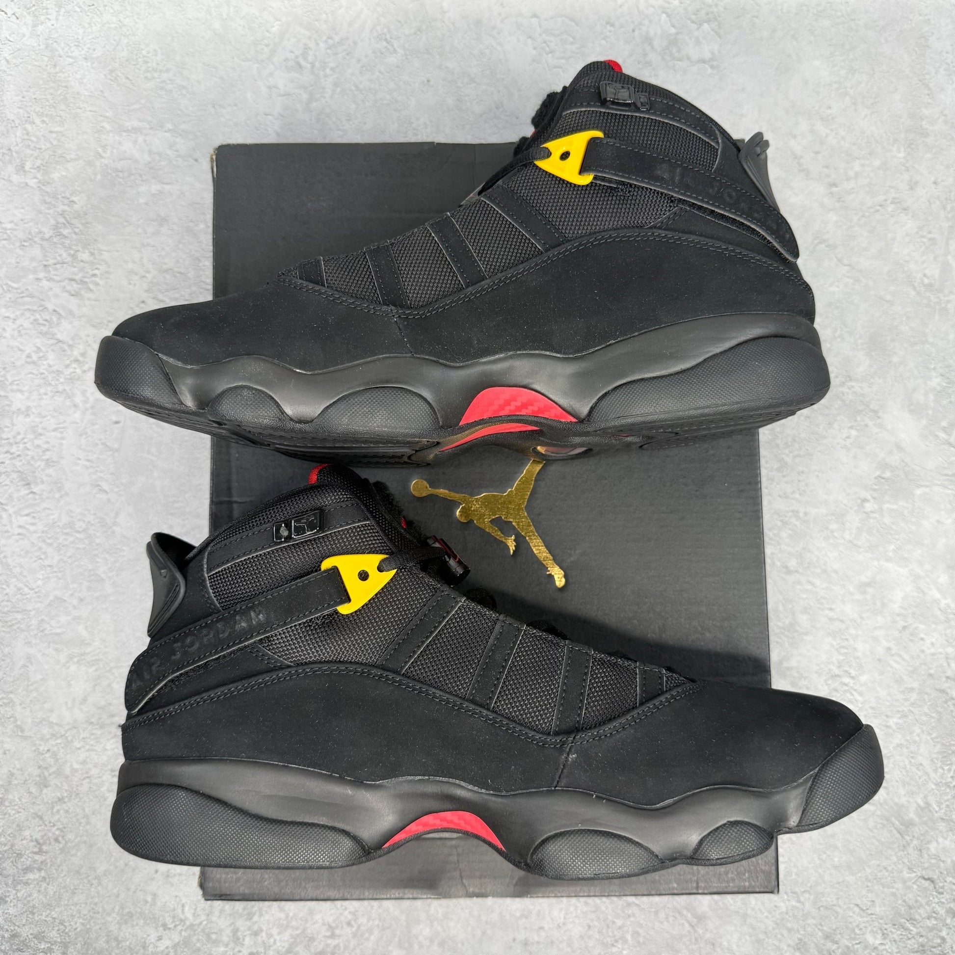 Jordan 6 Rings Black Red Sulfur - Kicks Collective PA - Jordan - 322992 - 065 - Men's Shoes - 11.5M/13W - Brand New
