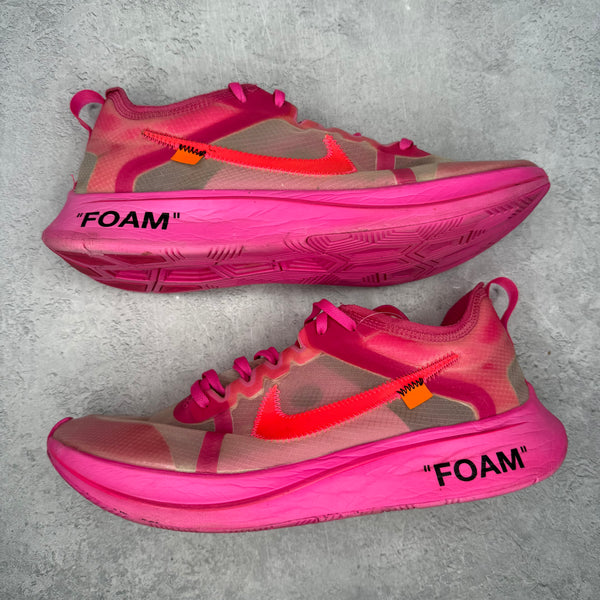 Nike Zoom Fly Off-White Pink *pre-owned* SIZE 11.5