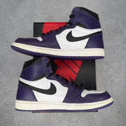 Jordan 1 Retro High Court Purple White *pre-owned* SIZE 9.5 - Kicks Collective PA - Jordan - 555088-500 - Men's Shoes - 9.5M/11W - Pre-Owned
