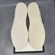 Gucci GG Supreme Canvas Slip-On 'Blue Floral' *pre-owned* SIZE 10