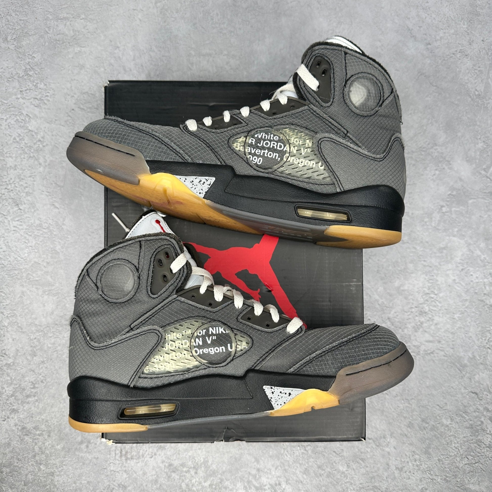 Jordan 5 Retro Off - White Muslin *pre - owned* SIZE 9.5 - Kicks Collective PA - Jordan - CT8480-001 - Men's Shoes - 9.5M/11W - Pre - Owned