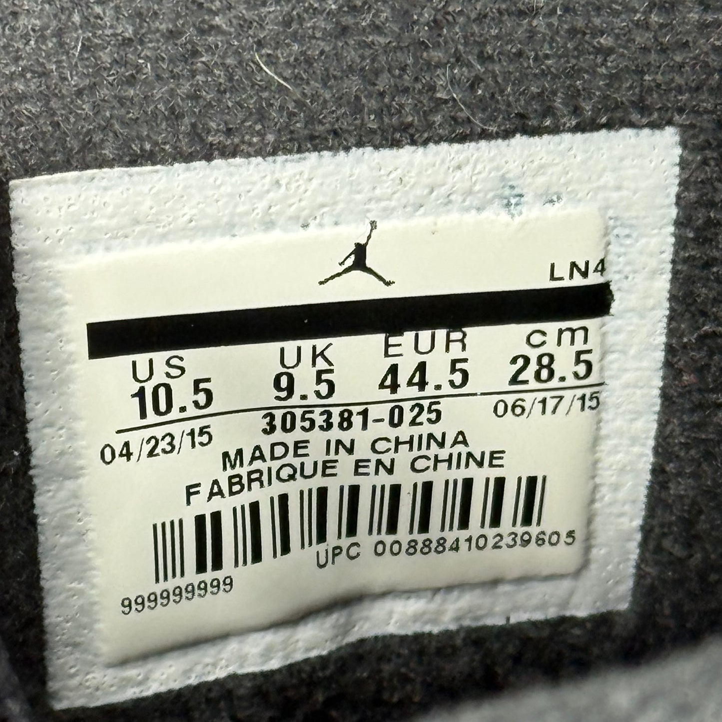 Jordan 8 Retro Aqua (2015) VNDS *pre-owned* SIZE 10.5