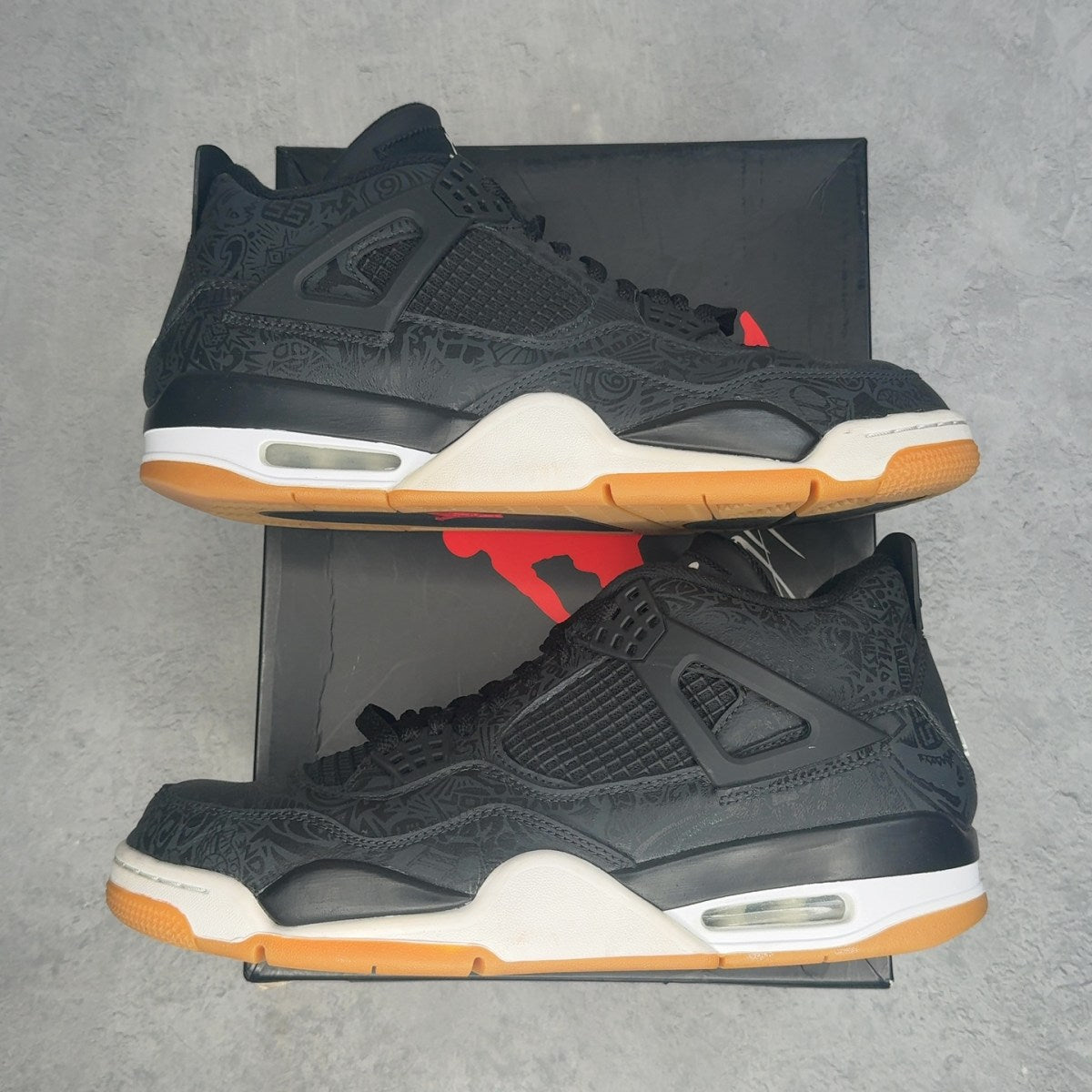 Jordan 4 Retro Laser Black Gum 10.5 (Pre-Owned) - Kicks Collective PA - Jordan - CI1184-001-10.5-PO-1 - Pre-Owned Sneakers - 10.5M / 12W