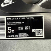 Nike Little Posite One Eggplant (2024) (TD) *pre-owned* SIZE 5C