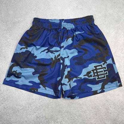 Eric Emanuel EE Basic Short Blue/Black Camo *pre-owned* SIZE LARGE
