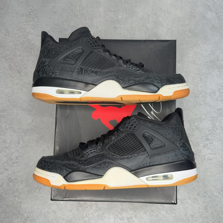 Jordan 4 Retro Laser Black Gum 11.5 (Pre-Owned) - Kicks Collective PA - Jordan - CI1184-001-11.5-PO-1 - Pre-Owned Sneakers - 11.5