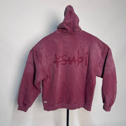 Kith x Ksubi Jonez Hoodie Washed Cabernet pre-owned size Large