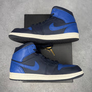 Jordan 1 Mid Obsidian Game Royal *pre-owned* SIZE 11