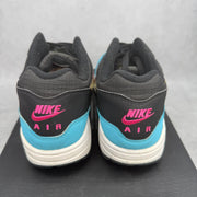 Nike Air Max 1 Jelly Swoosh Black Fuchsia Blue Fury *pre-owned* SIZE 8.5
