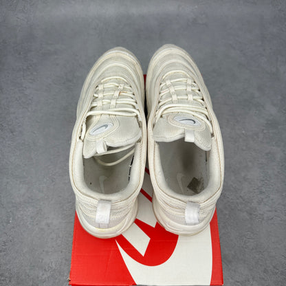 Nike Air Max 97 Triple White Wolf Grey *pre-owned* SIZE 10.5