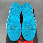 Jordan 1 Retro Low OG Black Dark Powder Blue *pre-owned* SIZE 9
