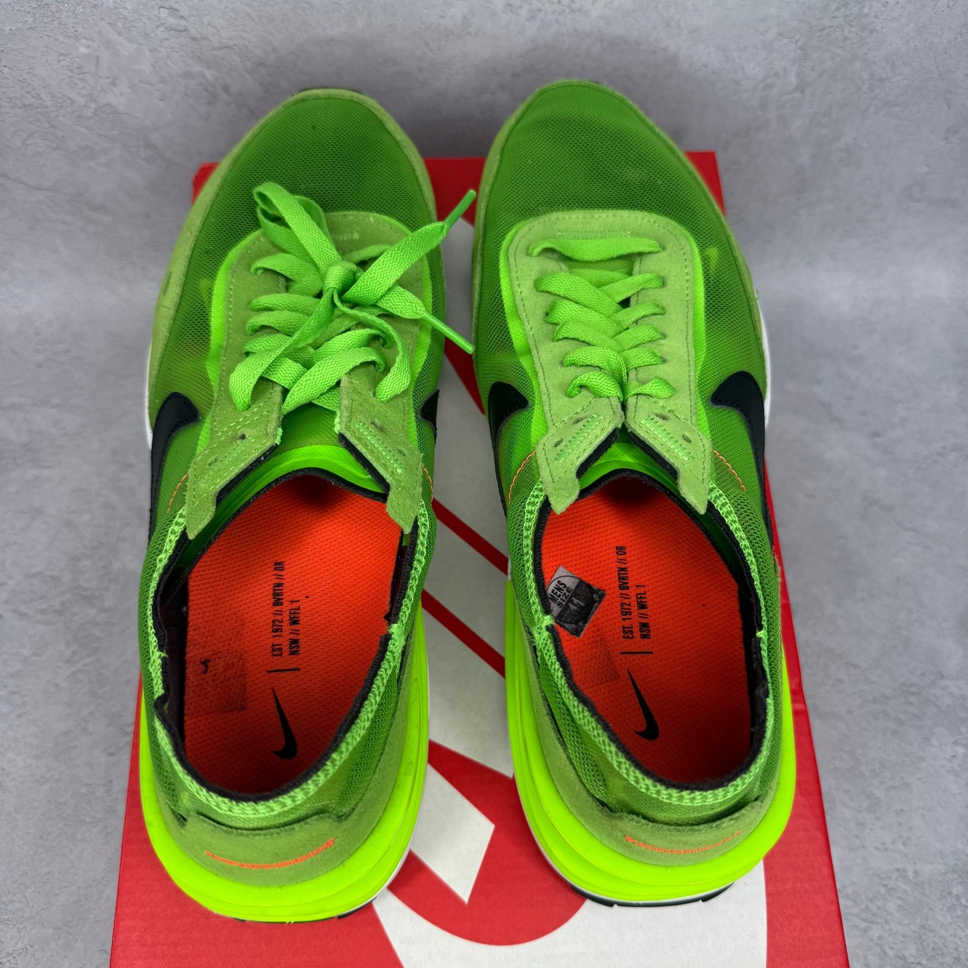 Nike Waffle One Electric Green *pre - owned* SIZE 11 - Kicks Collective PA - Nike - DA7995-300 - Men's Shoes - 11M/12.5W - Pre - Owned