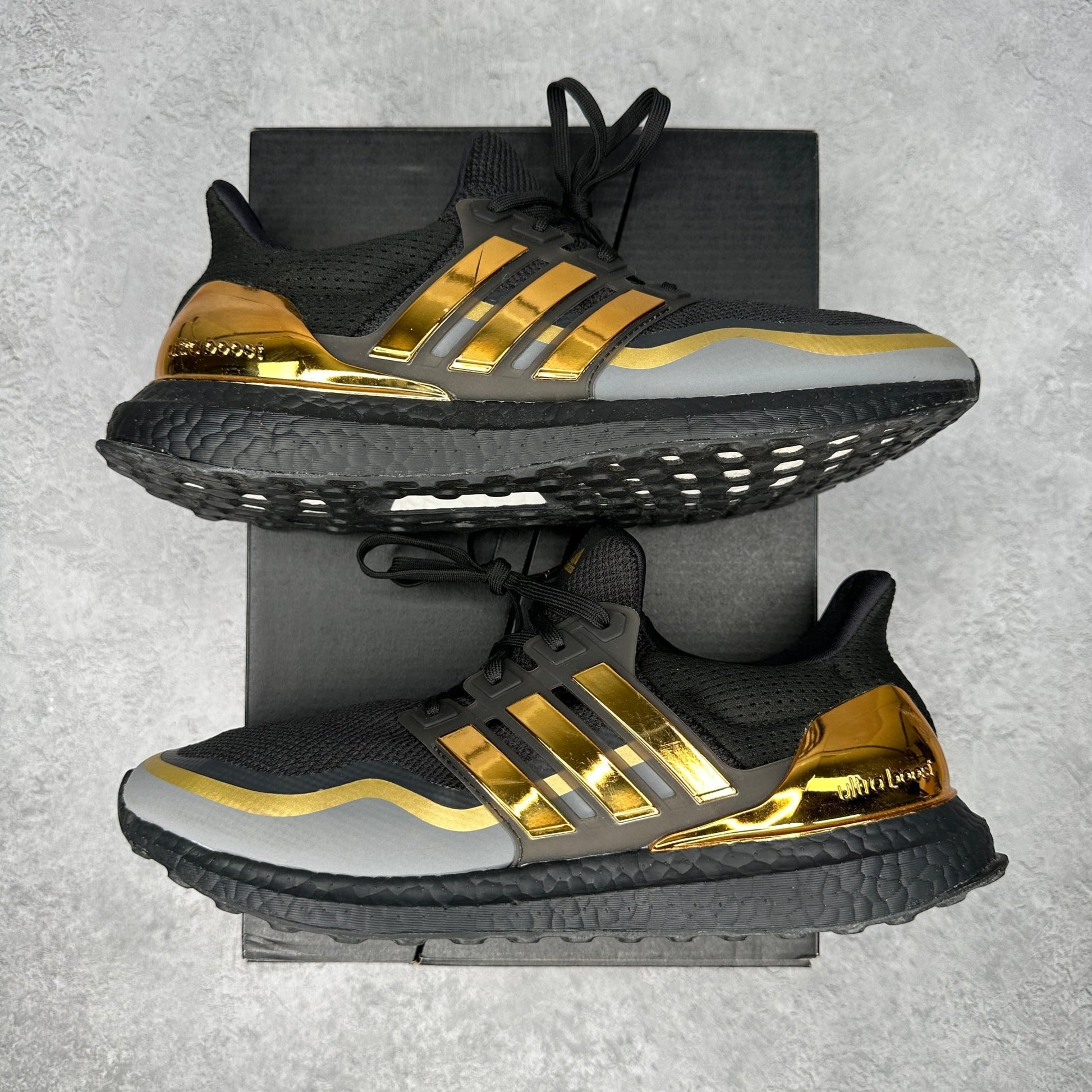 adidas Ultra Boost Black Gold *pre - owned* SIZE 9.5 - Kicks Collective PA - adidas - EG8102 - Men's Shoes - 9.5M/11W - Pre - Owned