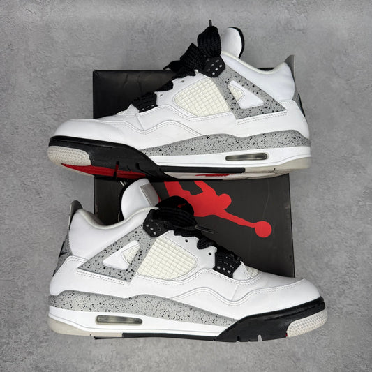 Jordan 4 Retro White Cement (2016) *pre - owned* SIZE 11 - Kicks Collective PA - Jordan - 840606-192 - Men's Shoes - 11M/12.5W - Pre - Owned
