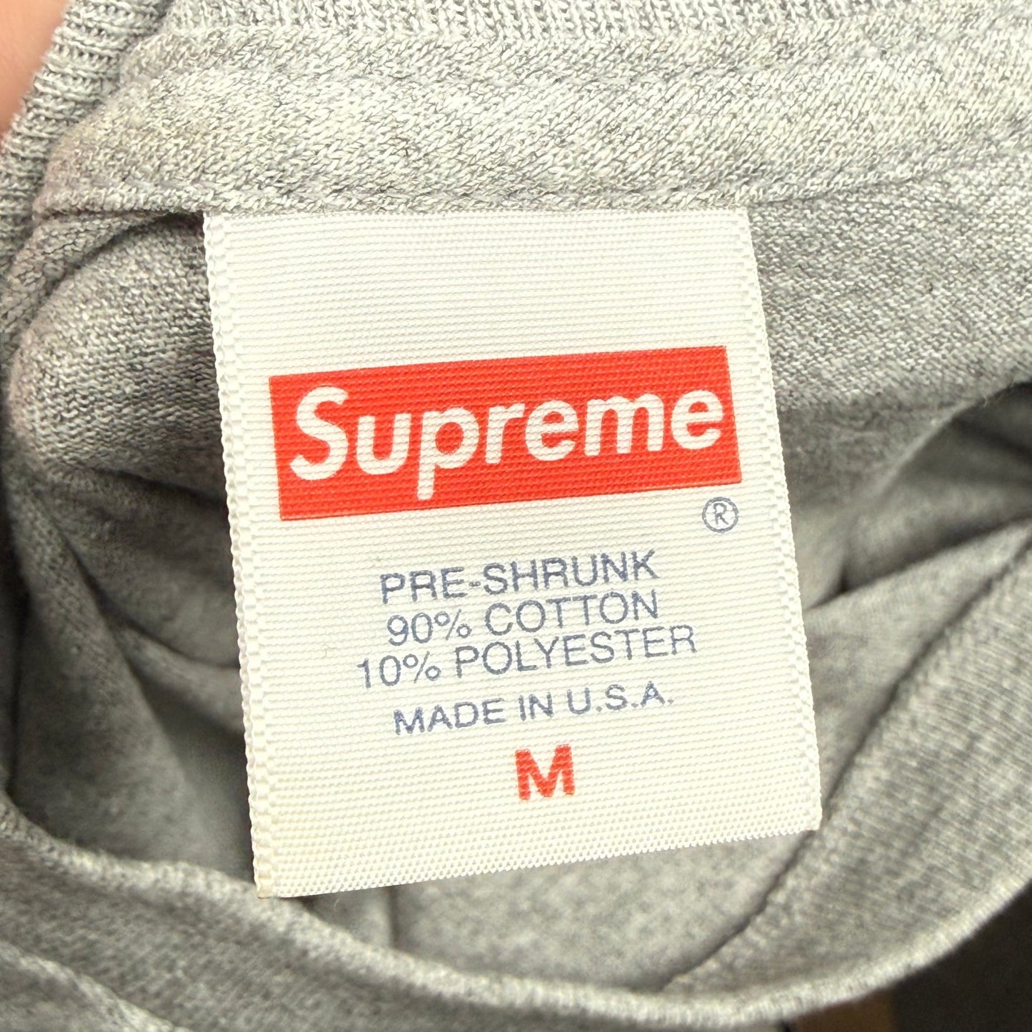 Supreme Classic Logo Tee Heather Grey - Kicks Collective PA - Supreme - SUPREME-2O3UYM4P - Apparel - M - Brand New - No Box