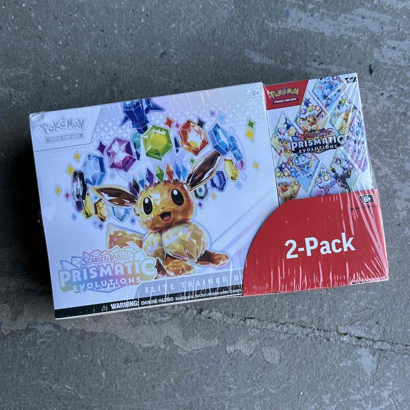 Pokemon Pristmatic Evolutions Elite Trainer Box + Booster Costco Bundle 2025 Pokémon Scarlet & Violet 