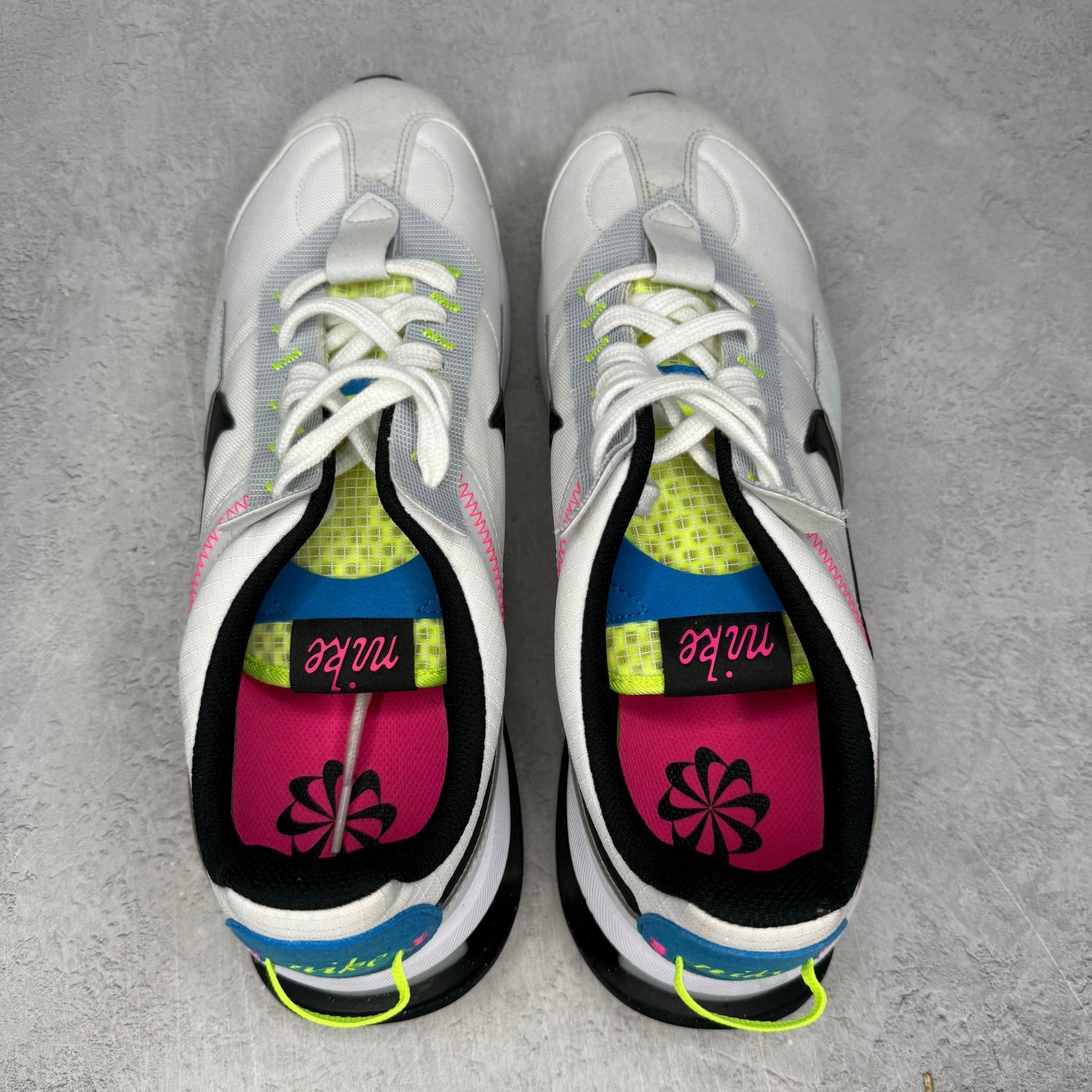 Nike Air Max Pre - Day White Pure Platinum Volt *pre - owned* SIZE 12 - Kicks Collective PA - Nike - DZ4399-100 - Men's Shoes - 12M/13.5W - Pre - Owned - No Box