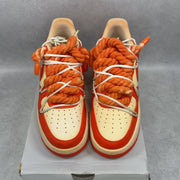 Nike Air Force 1 Low White Orange Custom (2021) 10 (Pre-Owned) - tag