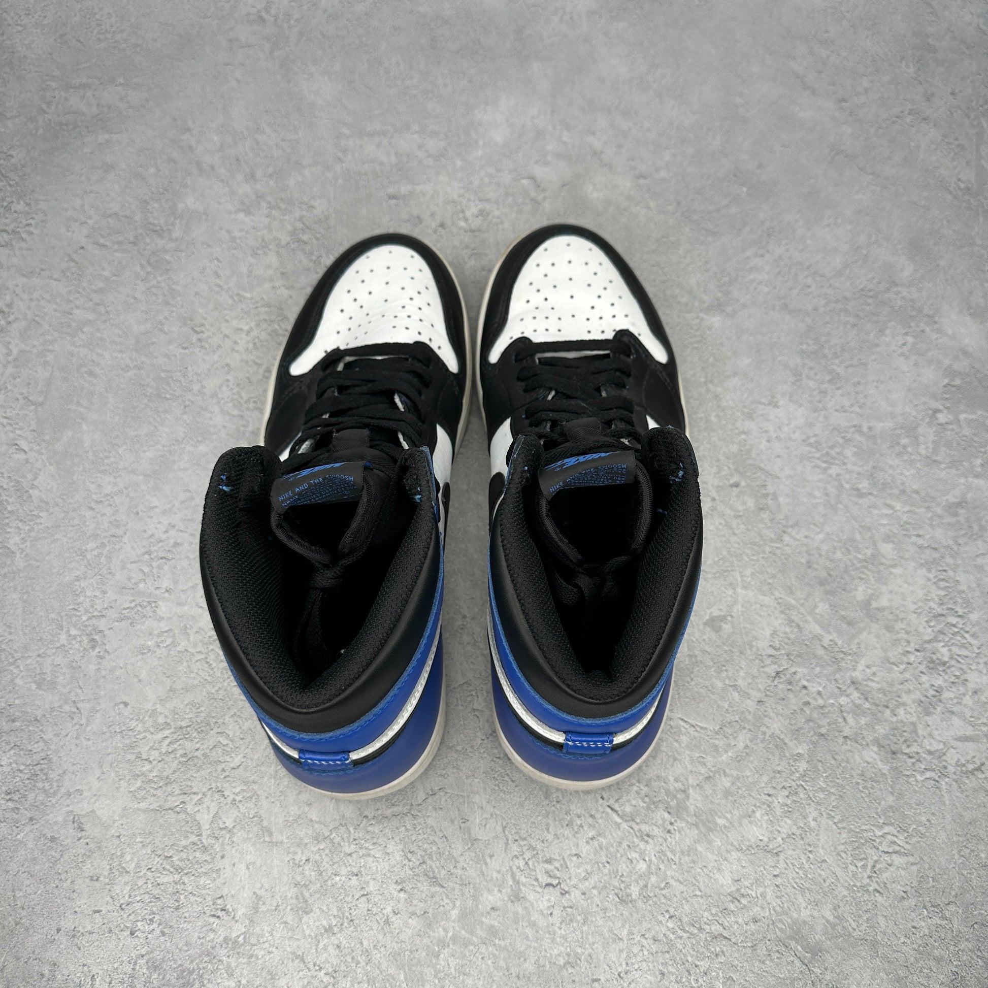 Jordan 1 Retro High Game Royal (FRAGMENT CUSTOM) *pre-owned* SIZE 9