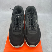Nike Air Max 90 Essential Black Silver *pre-owned* SIZE 8