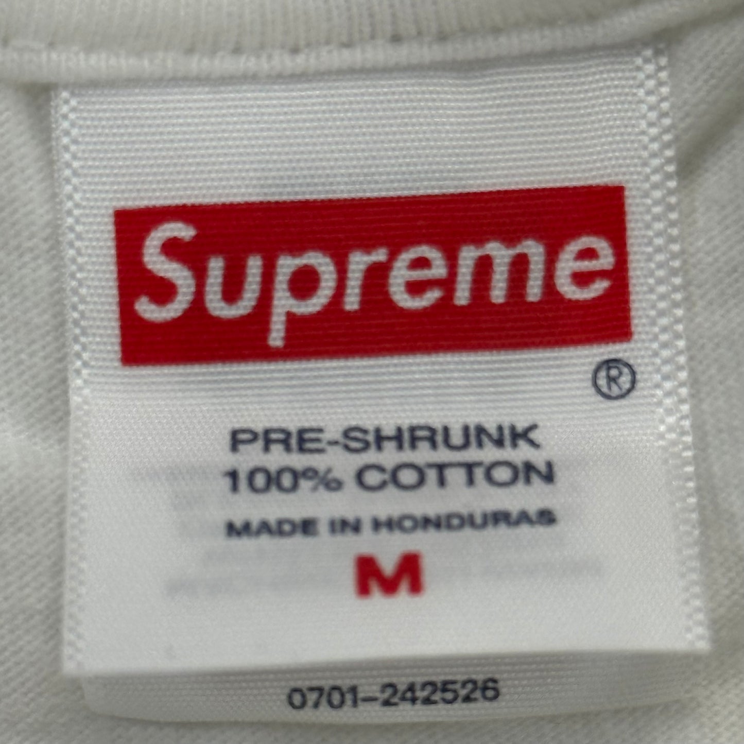 Supreme Stick Tee White SIZE M