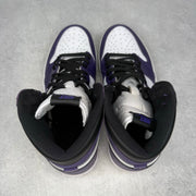 Jordan 1 Retro High Court Purple White *pre-owned* SIZE 9.5