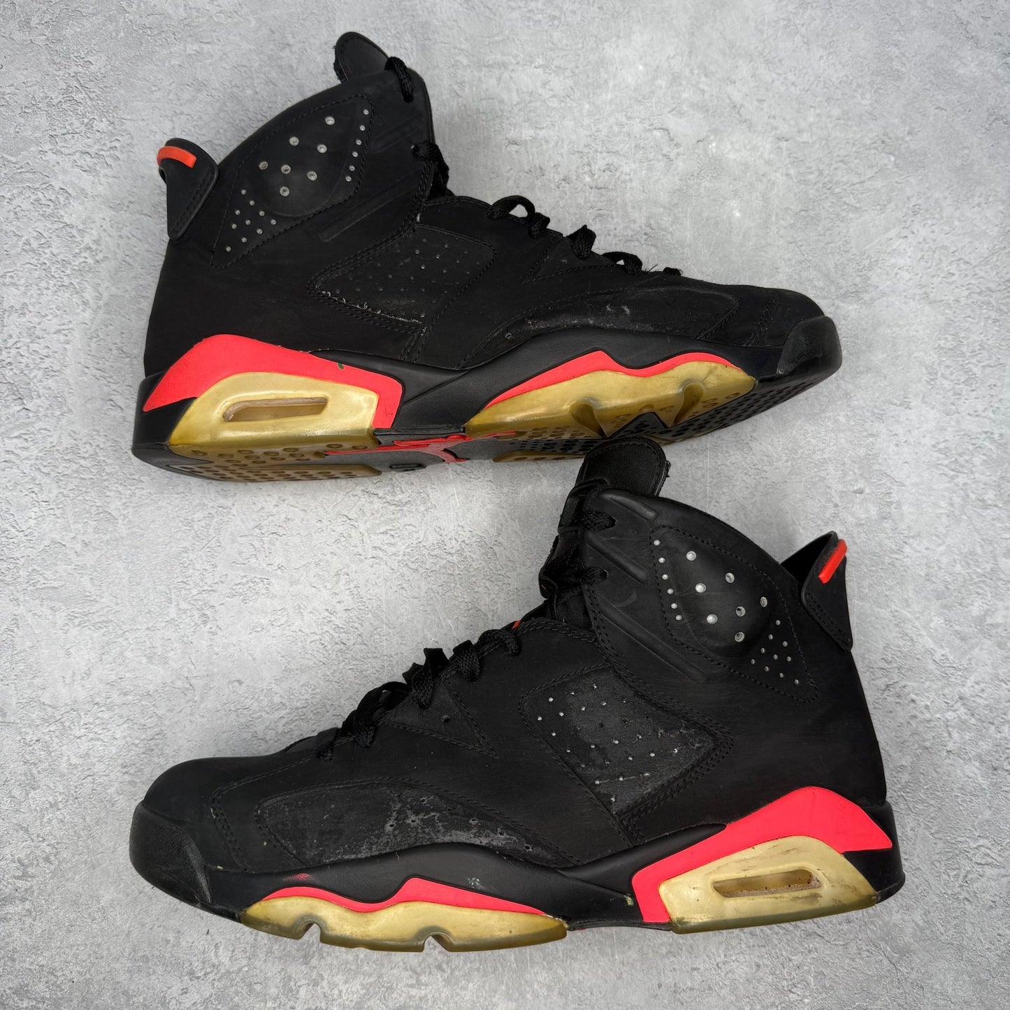 Jordan 6 Retro Infrared Black (2014) *pre - owned* SIZE 12 - Kicks Collective PA - Jordan - 384664-023 - Men's Shoes - 12M/13.5W - Pre - Owned - No Box