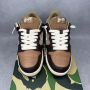 Bapesta Sk8 Sta Brown Ivory Brown *pre-owned* SIZE 9