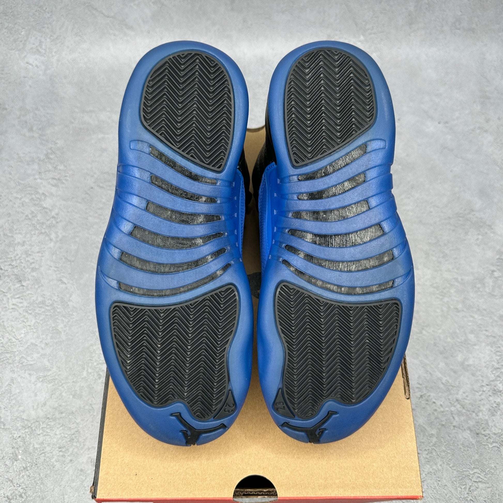 Jordan 12 Retro Black Game Royal *pre - owned* SIZE 8 - Kicks Collective PA - Jordan - 130690-014 - Men's Shoes - 8M/9.5W - Pre - Owned