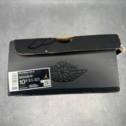 Jordan 1 Mid Patent Black White Gold pre-owned size 10.5