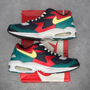 Nike Air Max2 Light Habanero Red Navy Emerald *pre-owned* SIZE 9