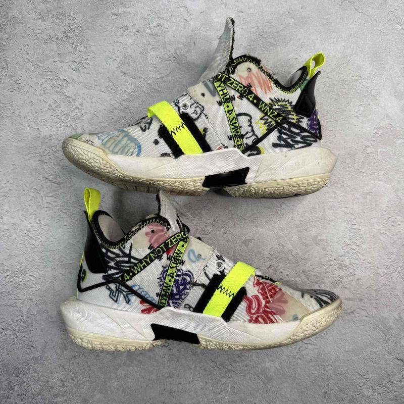 Nike Jordan Why Not Zer0.4 PF Graffiti *pre - owned* SIZE 5Y - Kicks Collective PA - Nike - DD9659 - 007 - Men's Shoes - 5M/6.5W - Pre - Owned - No Box
