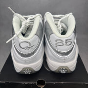 Reebok Question Mid 25th Anniversary Silver Toe pre-owned size 10.5