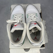 Jordan 3 Retro Lucky Green (Women's) pre-owned size 11.5W