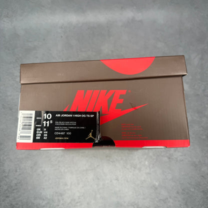 Jordan 1 Retro High OG SP Travis Scott Mocha *pre - owned* SIZE 10 - Kicks Collective PA - Jordan - CD4487-100 - Men's Shoes - 10M/11.5W - Pre - Owned
