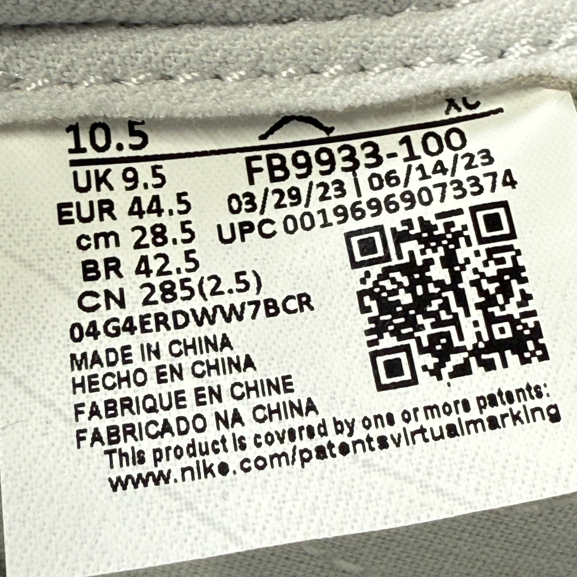 Jordan 1 Retro Low '85 Neutral Grey