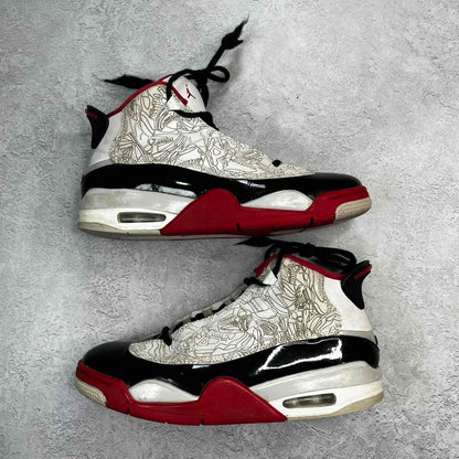 Jordan Dub Zero White Varsity Red (2022) (GS) *pre-owned* SIZE 6.5Y