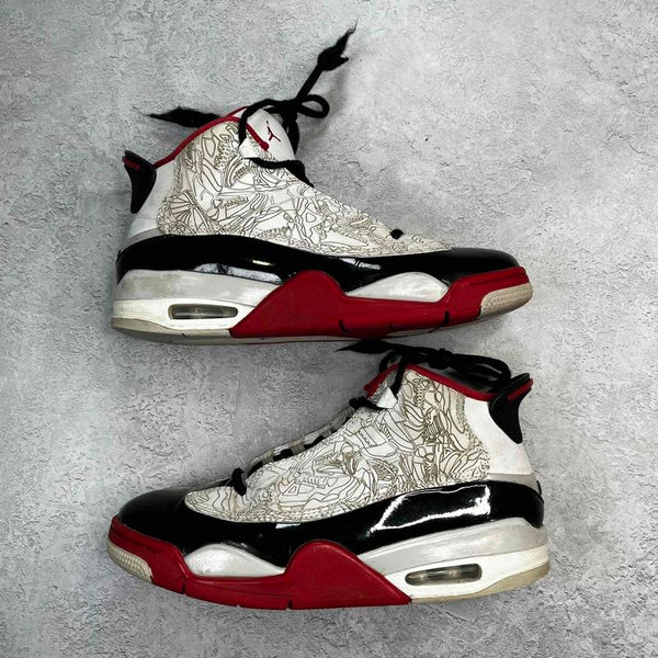 Jordan Dub Zero White Varsity Red (2022) (GS) *pre-owned* SIZE 6.5Y