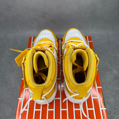 Nike Air Force 1 Mid SP Off-White Varsity Maize *pre-owned* SIZE 11